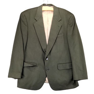Neiman Marcus Men's Blazer Jacket Green Size Actual 44x32 100% Cashmere